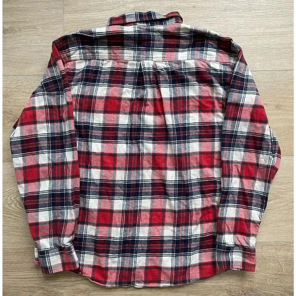 Dickies Men's Plaid Long Sleeve Button Down Flannel Shirt Relaxed Fit Sz L - Picture 2 of 8